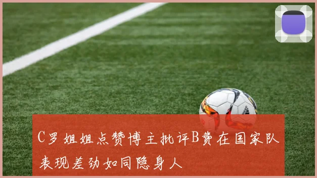 C罗姐姐点赞博主批评B费在国家队表现差劲如同隐身人